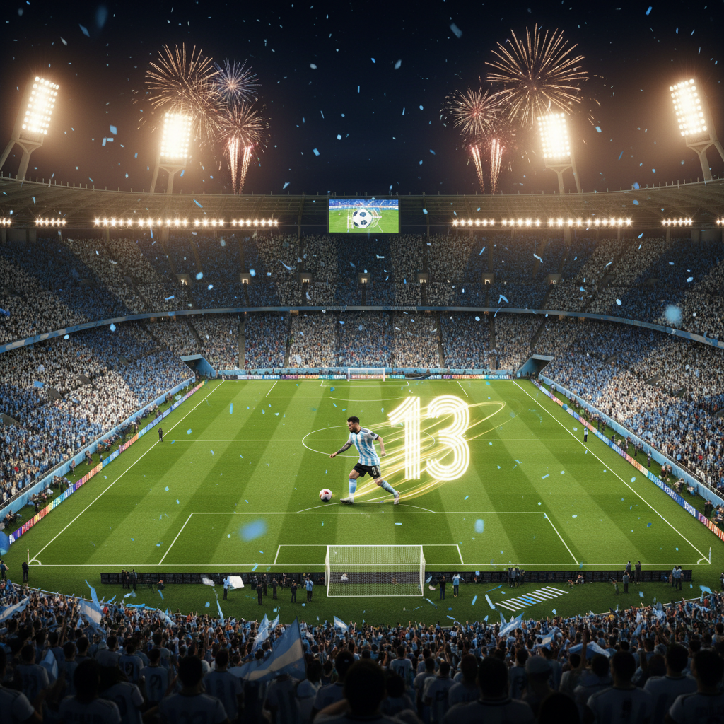 Acción de juego en cancha durante eliminatorias del Mundial 2026 con público presente